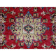 Fire Brick Red Hand Knotted Wool Karajeh Design Square Oriental Rug, 8'x8'