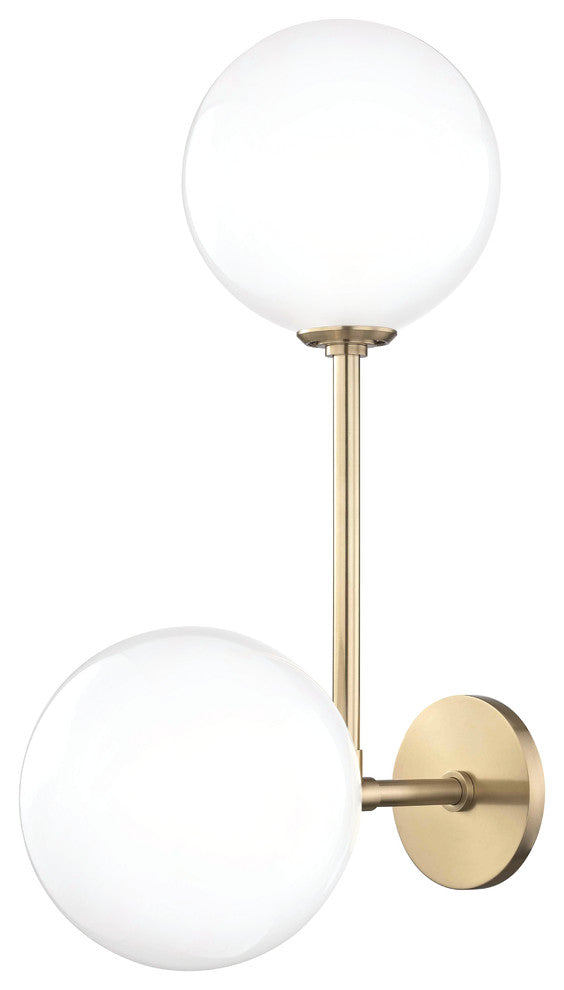 Ashleigh LED Wall Sconce, Finish: Aged Brass