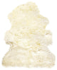 Natural 100% New Zealand Sheepskin Curly Single, 2'x3' Natural