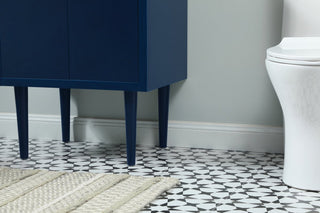 Home Living 19" Midcentury Modern Blue-Light Bathroom Vanity