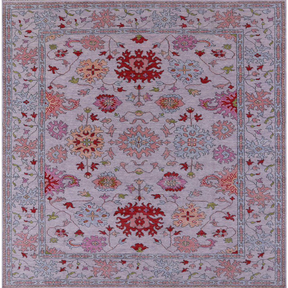 Ahgly Company Indoor Square Mid-Century Modern Area Rugs, 7' Square