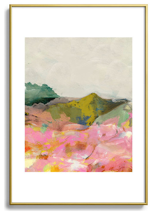 lunetricotee summer landscape I Metal Framed Art Print