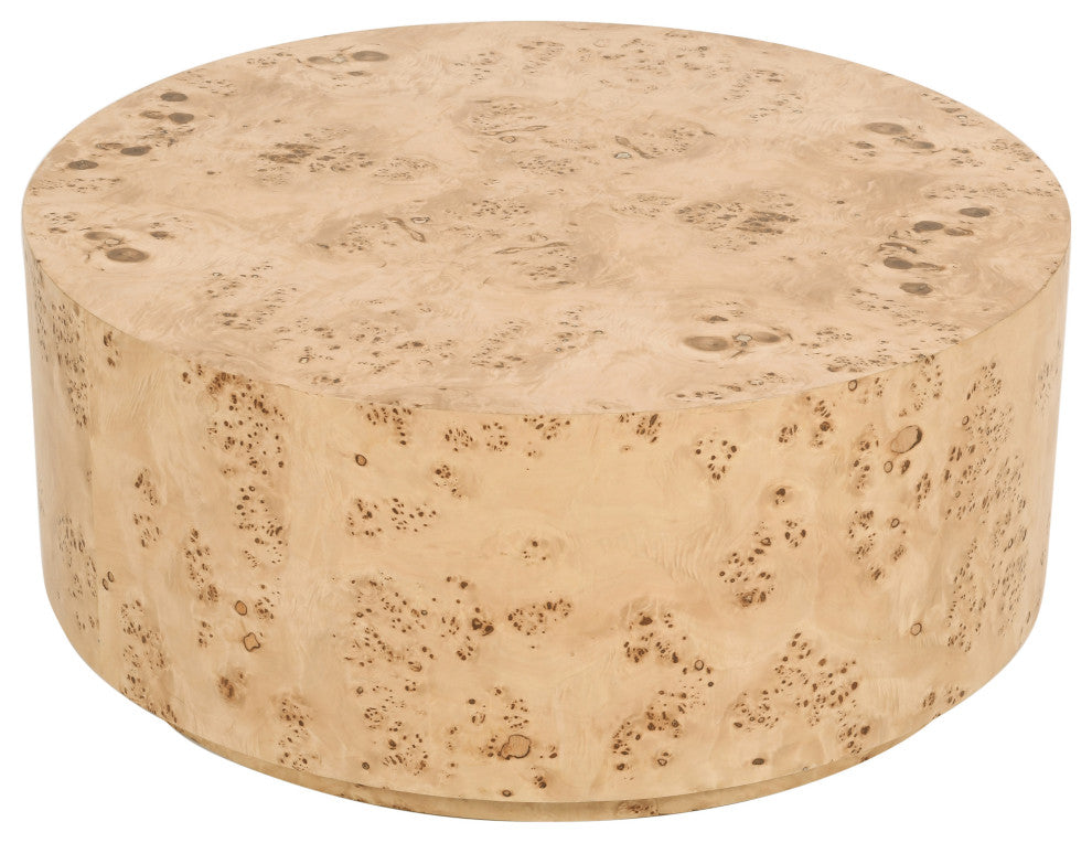 Burl Ash Coffee Table, Natural