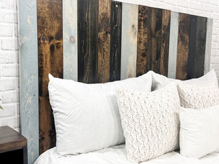 Handcrafted Headboard, Leaner Style, All Terrain Mix, Twin