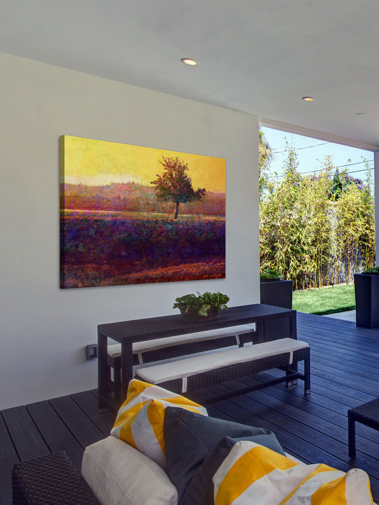 "Lone Tree Sunset" Painting Print on Canvas by Chris Vest