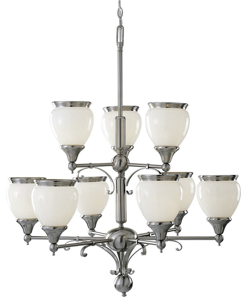 Hyde Park 9-Light Brushed Nickel Interior Chandelier