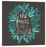 "Bright Future Charcoal Artprint" by Cat Coquillette, 26x26x1.5
