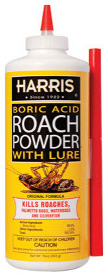 Harris HRP-16 Boric Acid Roach Killer Powder, 16 Oz