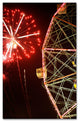 "Coney Island Fireworks" Canvas Art by Yale Gurney, 30"x47"