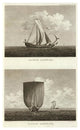 "Bateau Japonais, 1797" Digital Paper Print by Lieut. Blondela, 15"x24"