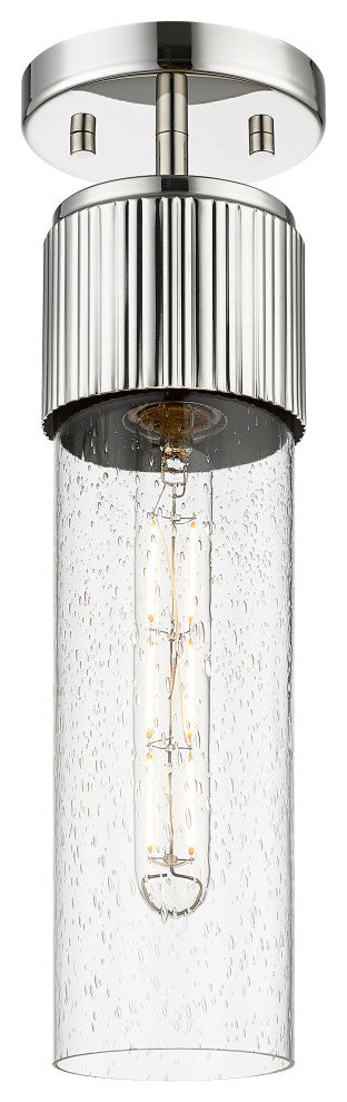 Innovations Bolivar 1 5" Flush Mount Polished Nickel