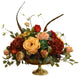 Silk Floral Hydrangeas Centerpiece in Vase