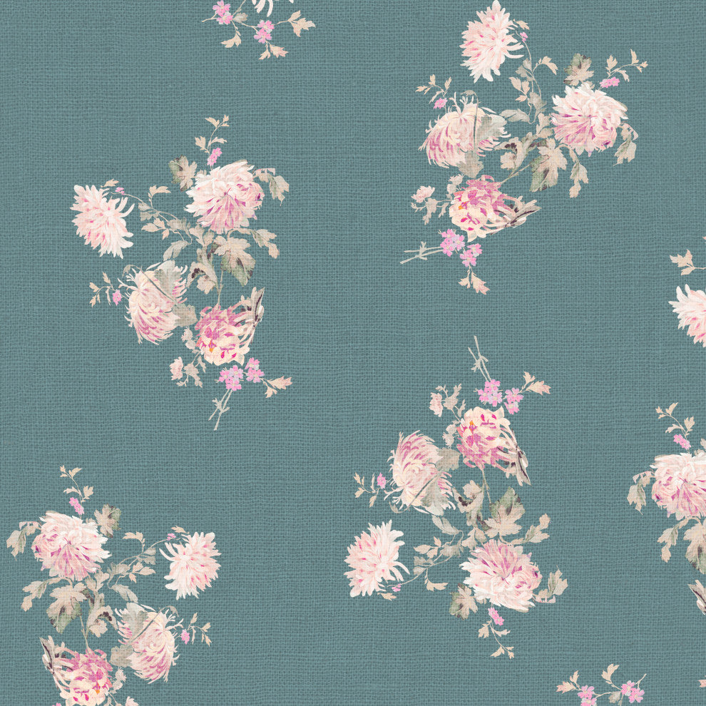 Rachel Ashwell Storage Ottoman, Sc Dancing Dahlia Emerald