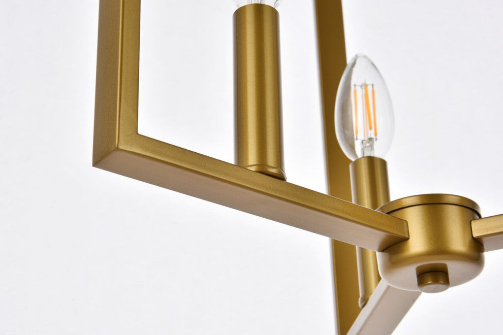 Vincent 3-Light Pendant, Brass