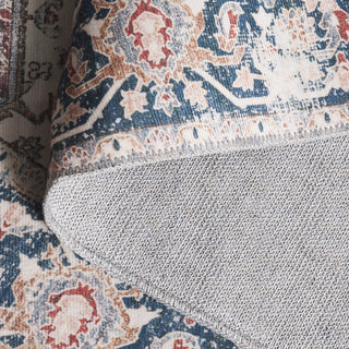 Safavieh Arizona Machine-Washable Collection ARZ109 Rug, Red/Navy, 2'6"x6'