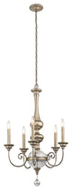 Rosalie 5-Light Medium Chandelier, Sterling Gold