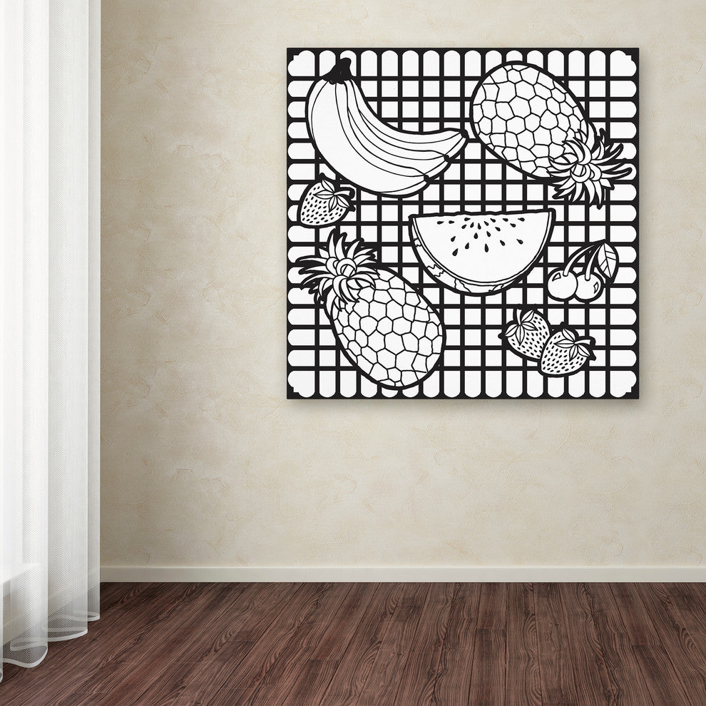 Hello Angel ''Fruit'' Canvas Art, 14x14