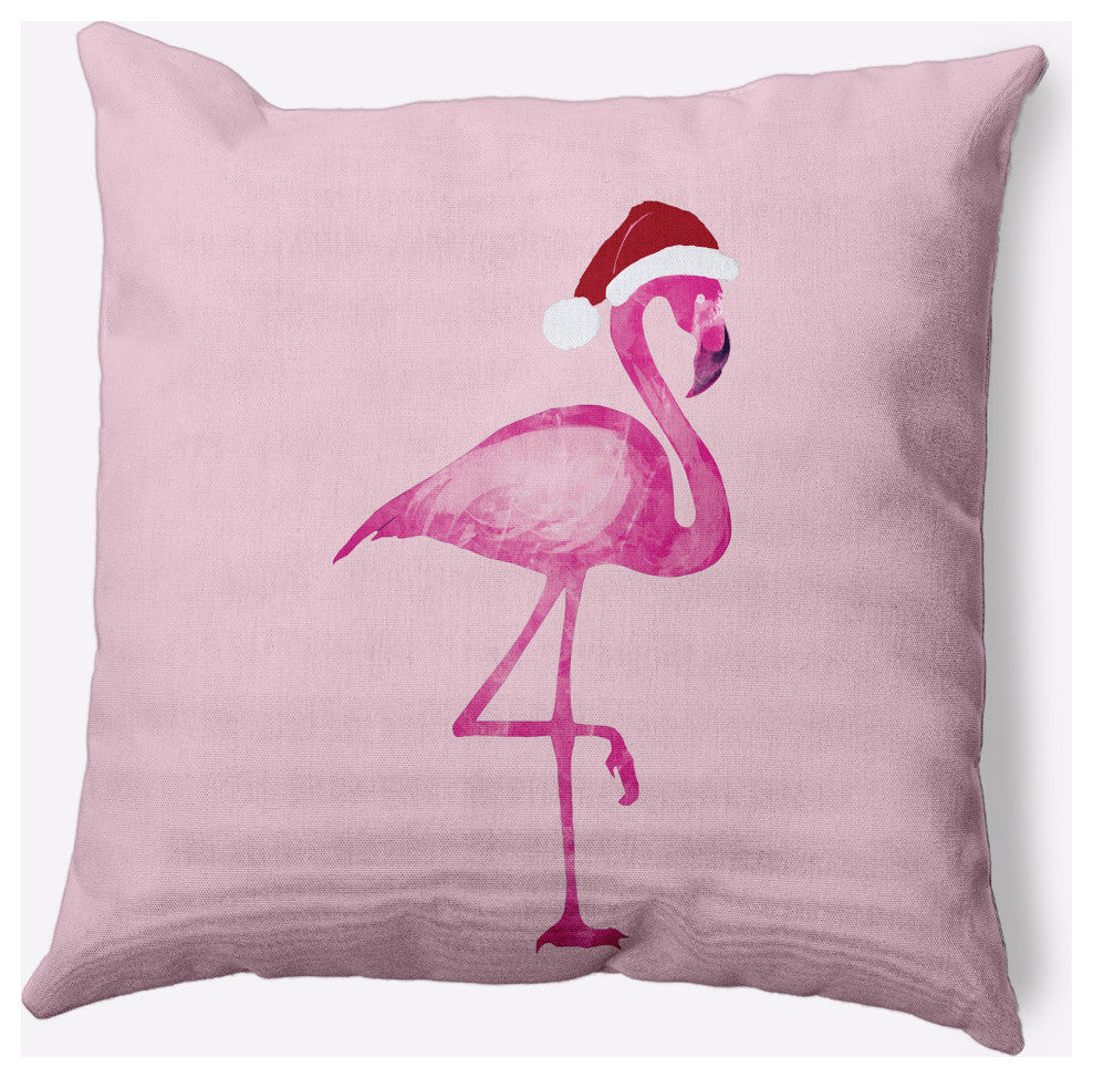 Snow Bird Decorative Throw Pillow, Pink, 18"x18"