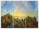 "Sri Lanka Romantic Beach Panorama" Metal Wall Art, 3 Panels, 36"x28"
