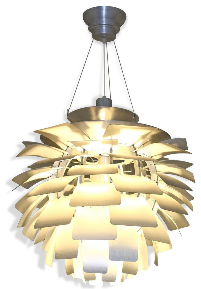 Modern Contemporary Living Dining Room 19" Ceiling Light Chandelier Copper, Silv
