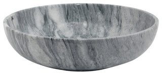 Laurus Marble Bowl, Cloud Gray, 16"