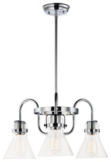 Maxim Lighting Seafarer 3-Light Chandelier, Polished Chrome