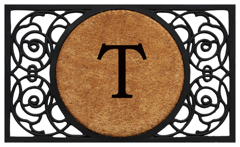 Armada Circle Monogram Doormat, 22"x36", T