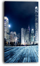 "Blue Hong Kong City Skyline" Canvas Print, 1 Panel