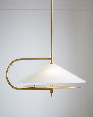 Gesture Pendant, Burnished Brass