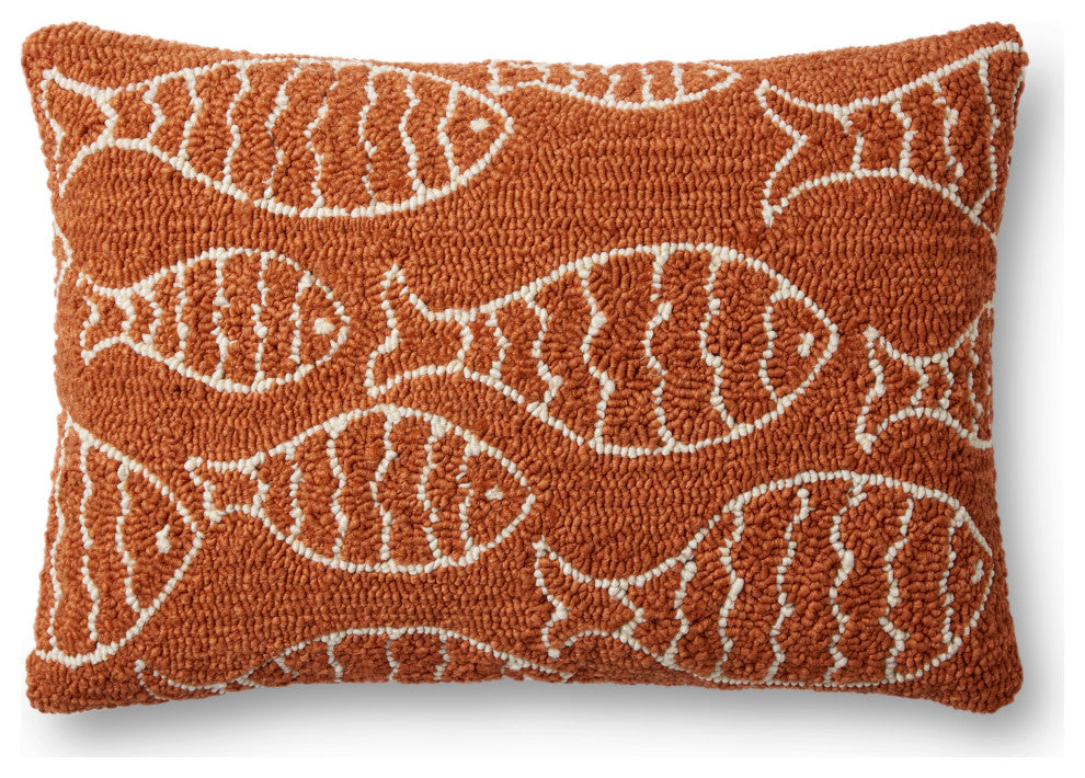 Loloi P0908 Orange 16" x 26" Cover Only Pillow