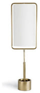 Geo Rectangle Table Lamp, Natural Brass