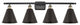 Ballston Cone Bath Vanity Light, Black Antique Brass, Matte Black