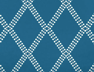 Diamond Dots Decorative Holiday Geometric Print Bath Towel, Teal