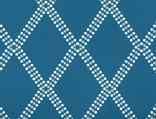 Diamond Dots Decorative Holiday Geometric Print Bath Towel, Teal