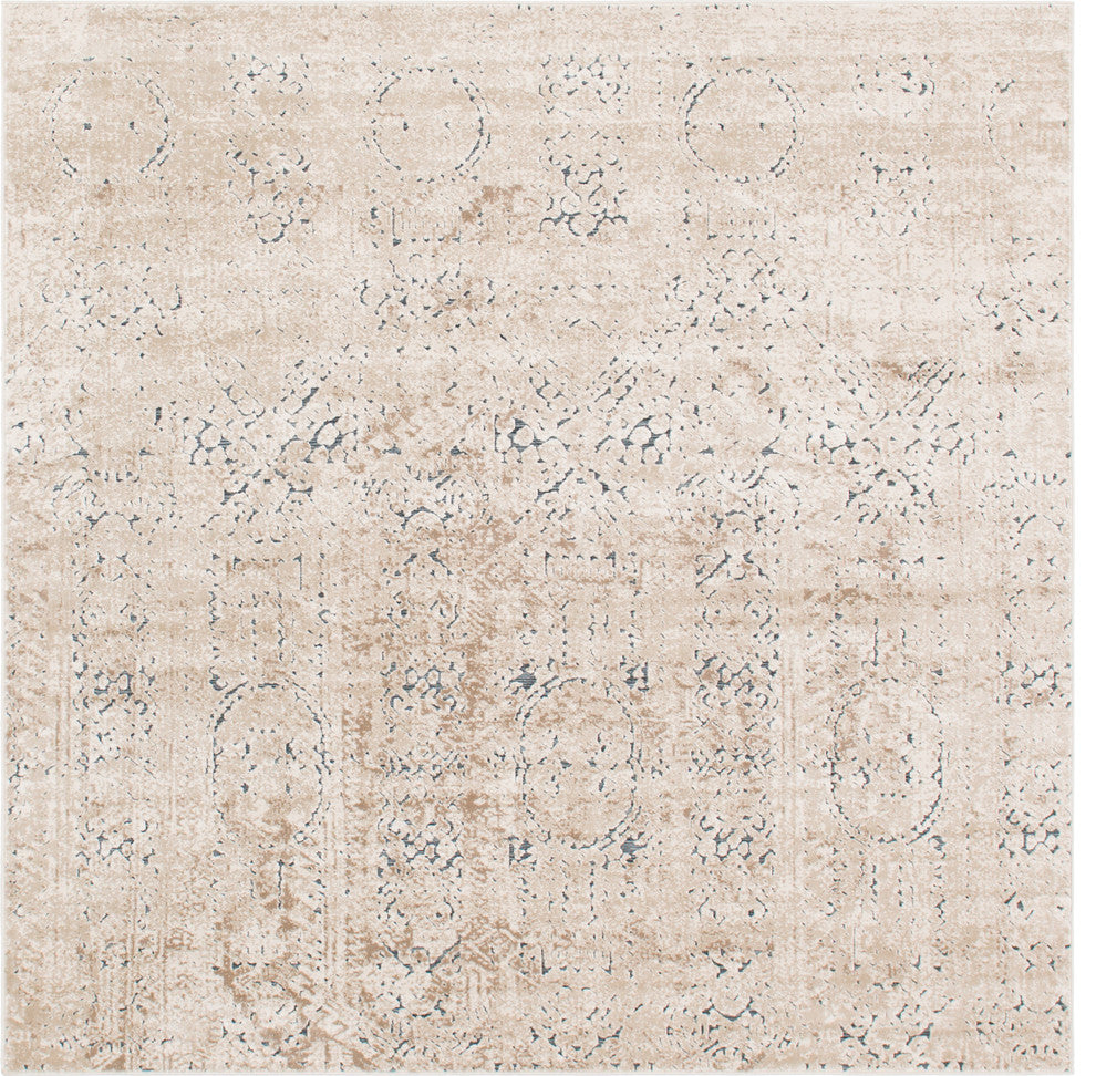 Unique Loom Beige Chateau Quincy 7' 0 x 7' 0 Square Rug