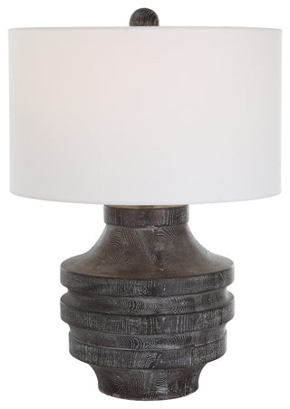 Uttermost Timber Carved Wood Table Lamp
