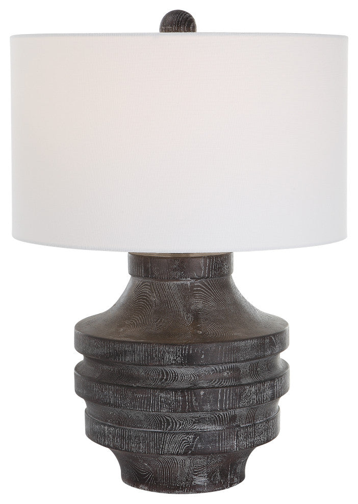Uttermost Timber Carved Wood Table Lamp