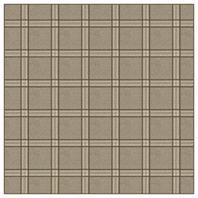 Coir Herrington Plaid Area Rug Milliken Tactesse Nylon,SQ 11'x11'