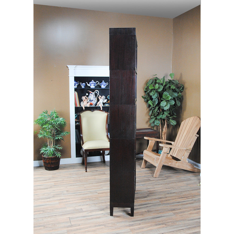 NVIN0341 Vintage Mahogany Globe Wernicke Bookcase