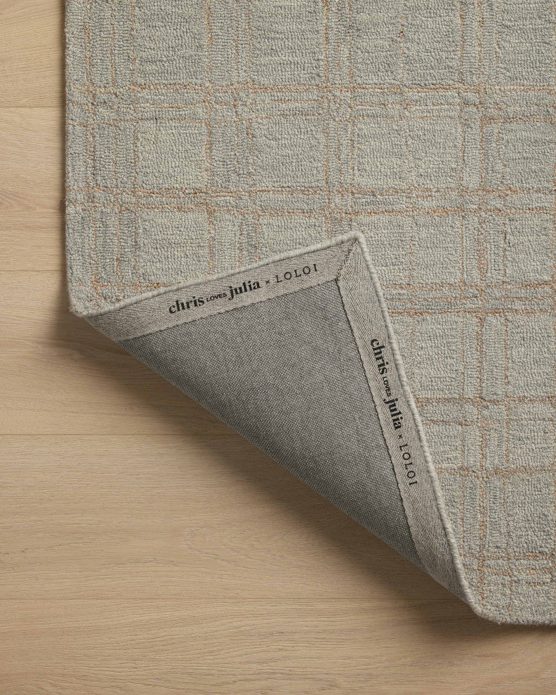 Chris Loves Julia x Loloi Polly Fog / Wheat 5'-0" x 7'-6" Area Rug