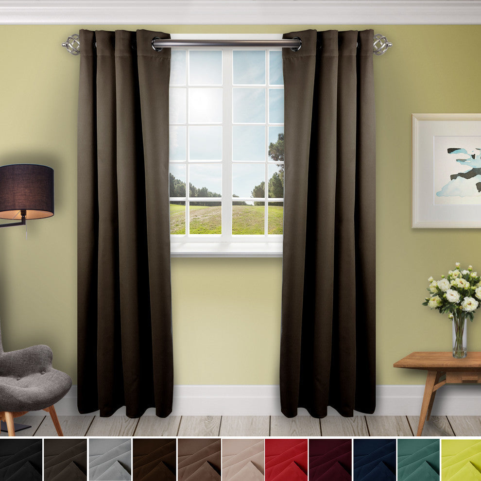 Heavy Duty Drapery Single Panel, Taupe, 120"x96"
