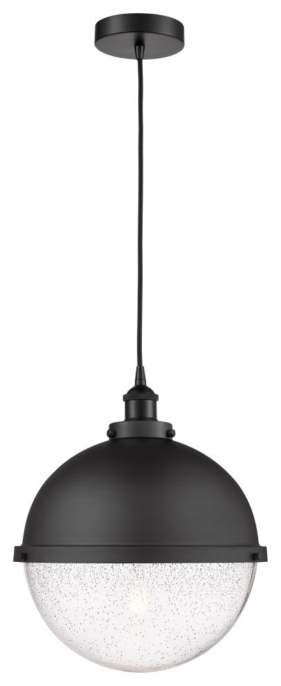 Innovations 616-1PH-BK-HFS-124-BK-LED 1-Light Pendant, Matte Black