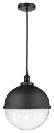 Innovations 616-1PH-BK-HFS-124-BK-LED 1-Light Pendant, Matte Black