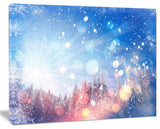 Winter Trees Snowbound, Landscape Canvas Art Print, 40"x30"