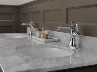 Delta Cassidy Single Handle Channel Bathroom Faucet, Chrome, 598LF-MPU