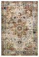 7??X 9??Gray And Rust Distressed Medallion Area Rug