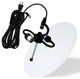 2 Light Swag Plug-In Pendant 18"w Island Paridise Blue with Diffuser, Black Cord