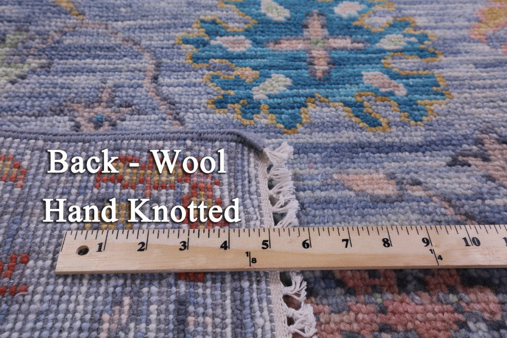 6' 5" X 9' 2" Turkish Oushak Hand-Knotted Wool Rug - Q14956