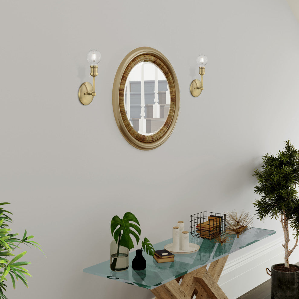 Lansdale 1 Light Antique Brass ADA Vanity Sconce