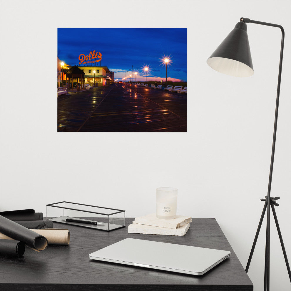 Early Morning at Dolles Night Photography Unframed Wall Art Print, 16" X 20"